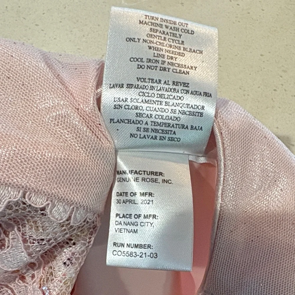 Jona Michelle Girl’s Pink Party Dress - Size 12 - Picture 9 of 16
